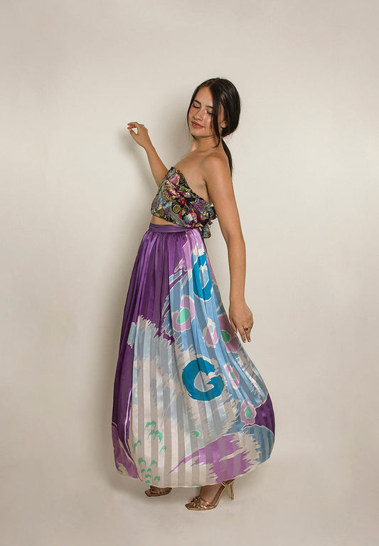 Hanae Mori Pleated Skirt - The Kit Vintage