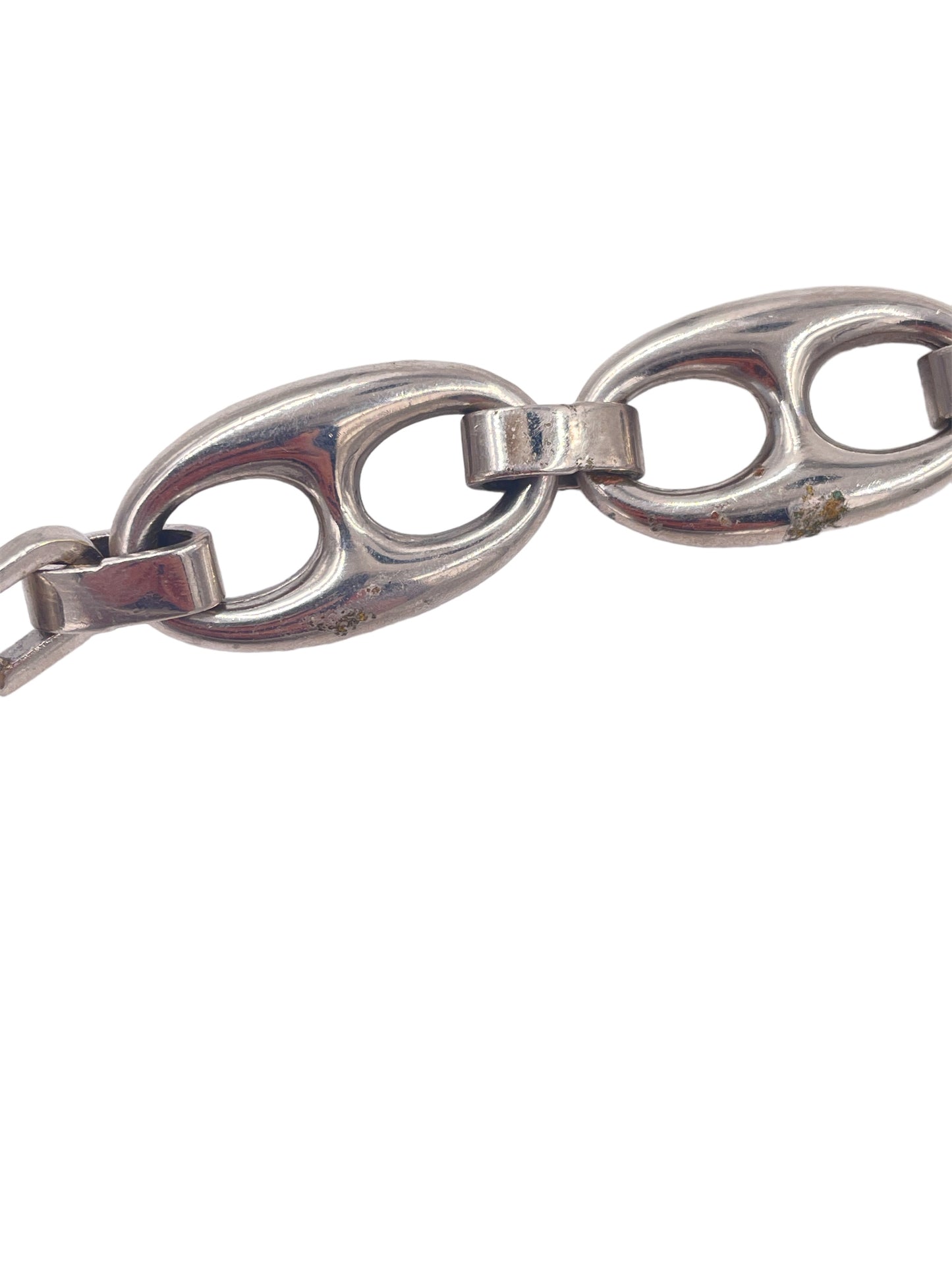 Gucci 1970's Silver Metal Anchor Belt