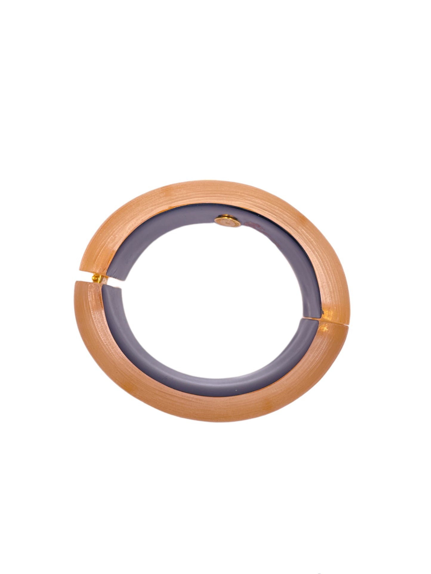 Alexis Bittar Gold Lucite Wide Bangle