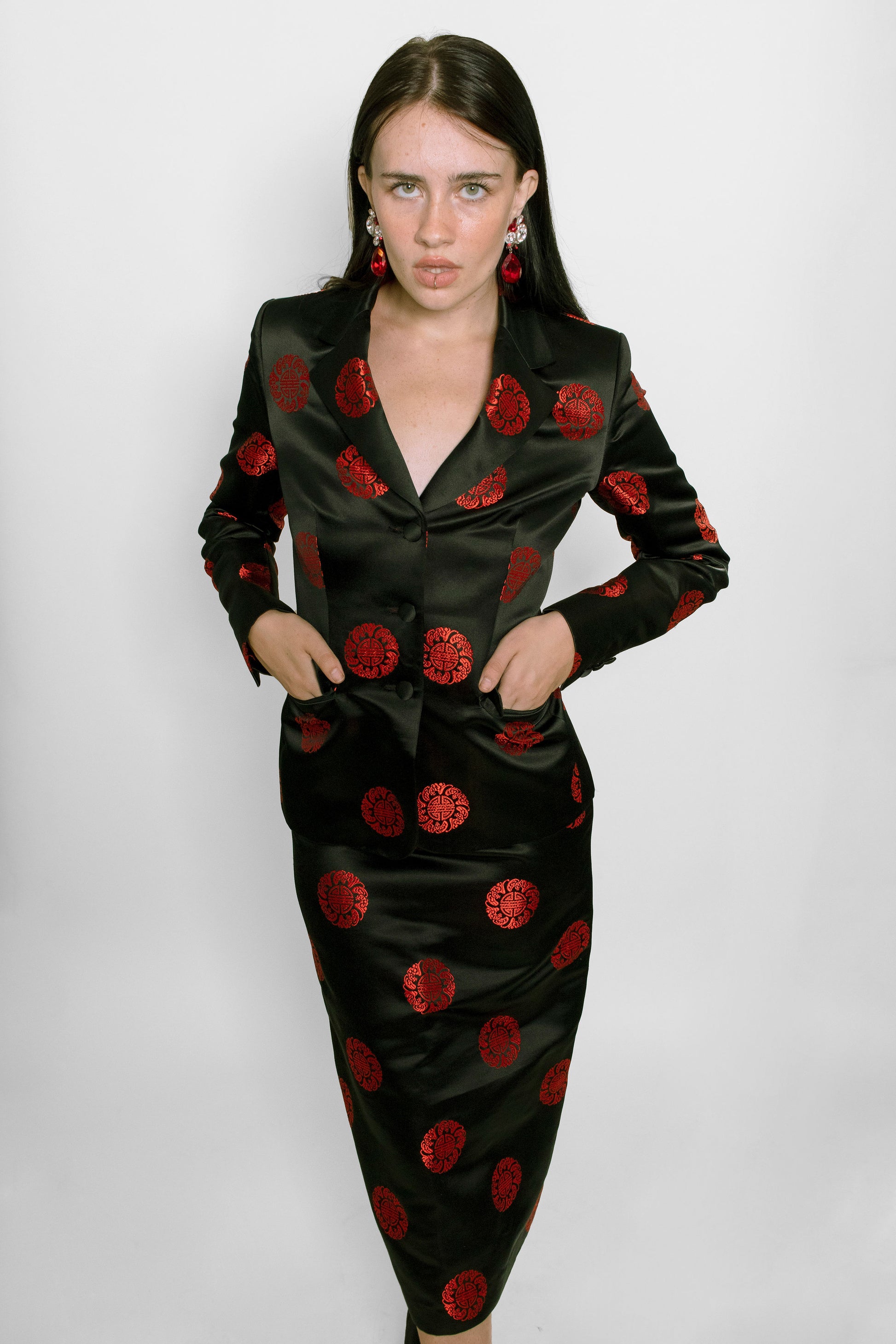 Susan Becker Chinoiserie Skirt Suit - The Kit Vintage