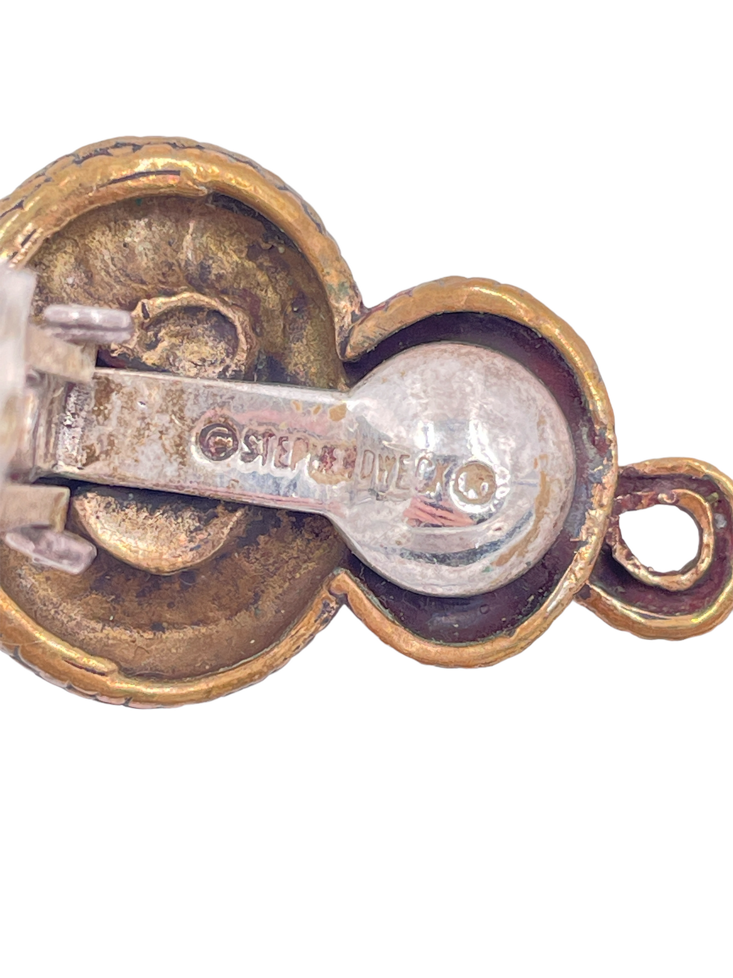 Stephen Dweck Snake & Pearl Earrings - The Kit Vintage