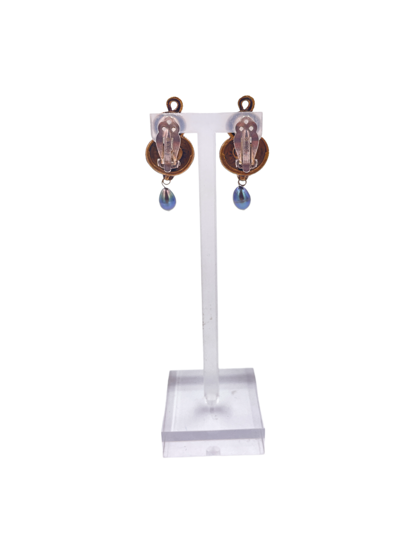 Stephen Dweck Snake & Pearl Earrings - The Kit Vintage