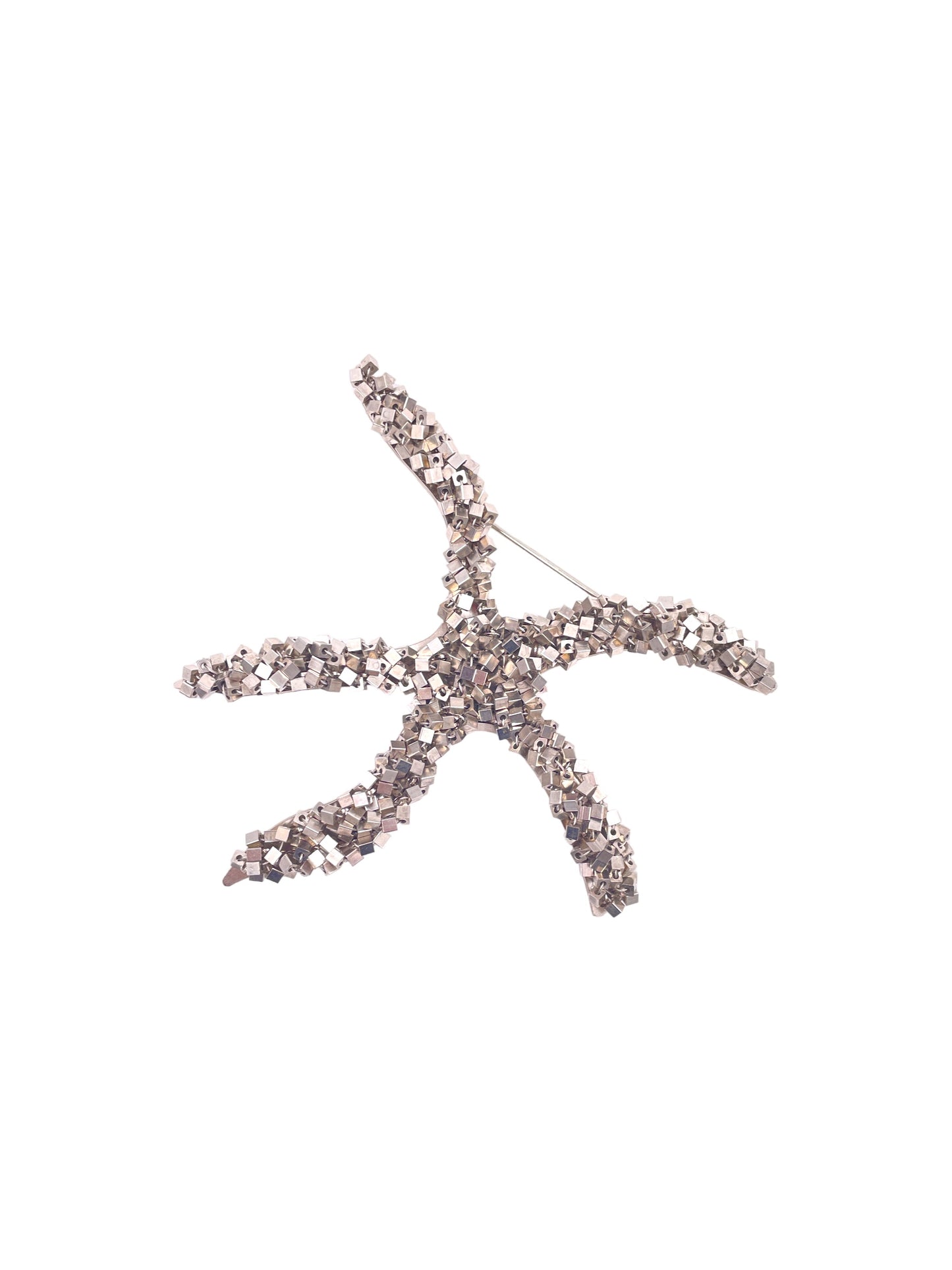Large Silver Star Fish Brooch - The Kit Vintage