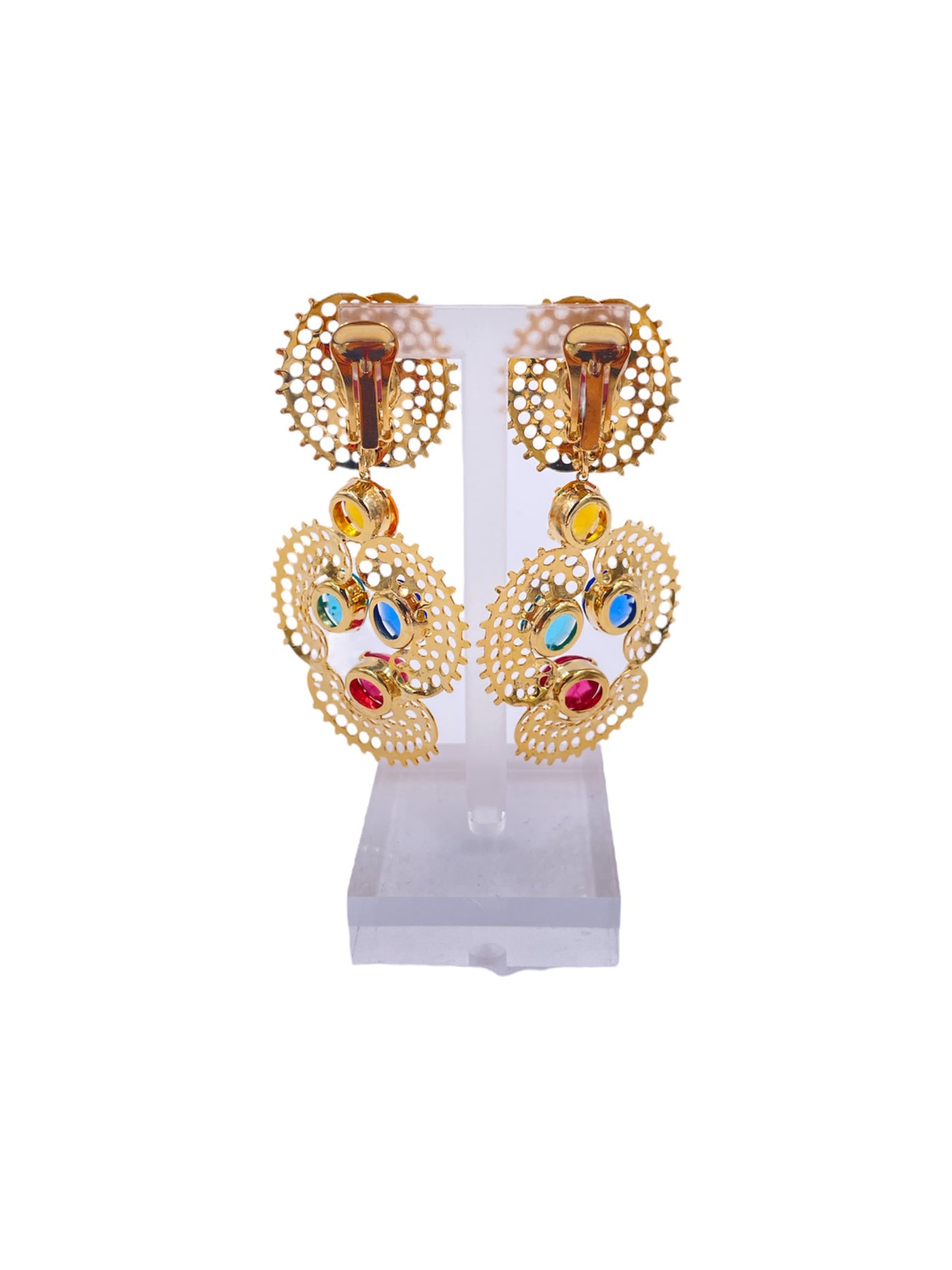 Vintage Moroccan Style Stone Drop Earrings - The Kit Vintage