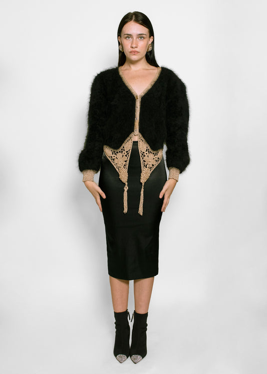 Mohair & Gold Tassel Sweater - The Kit Vintage