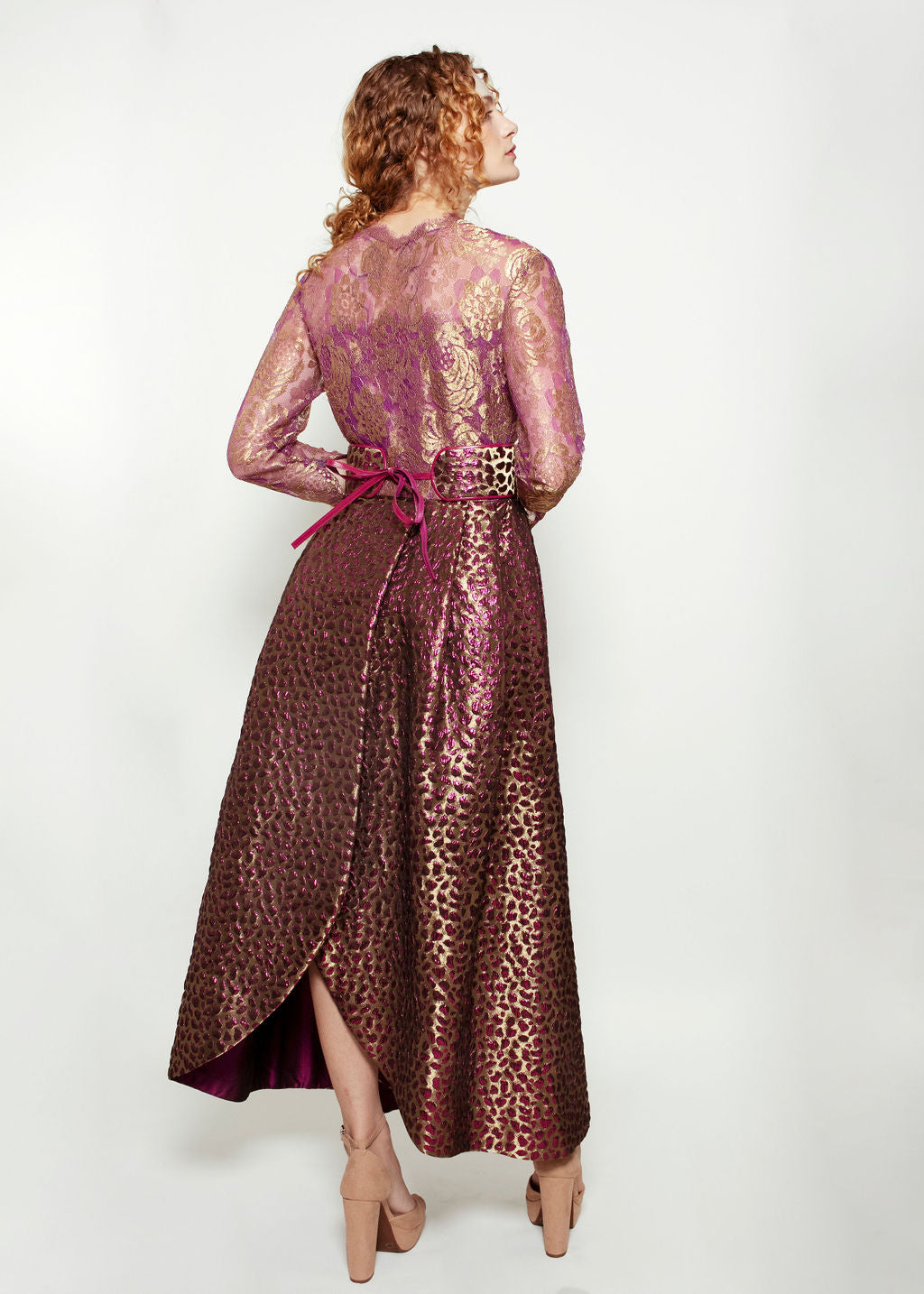 Galanos Brocade Purple Gown - The Kit Vintage
