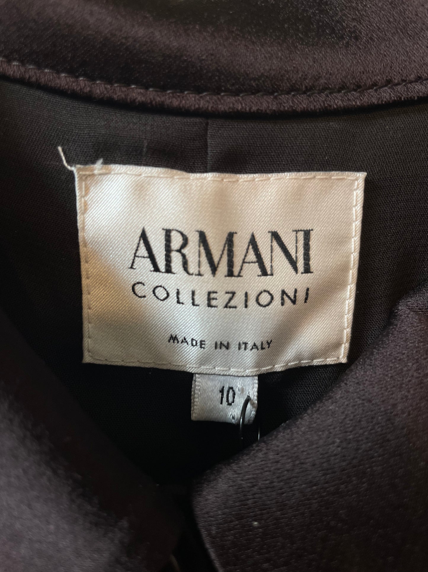 Giorgio Armani Chocolate Brown Blouse - The Kit Vintage
