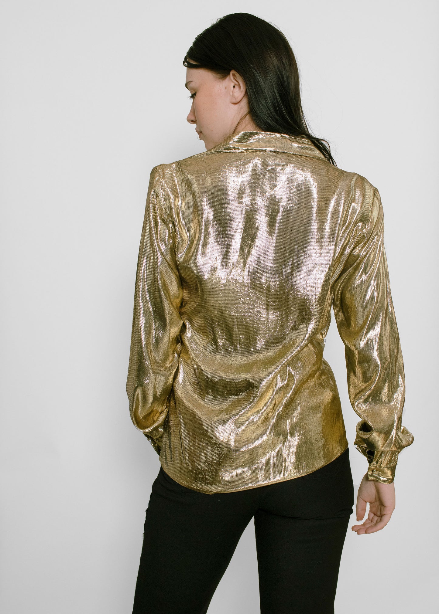 Liquid Gold Blouse - The Kit Vintage