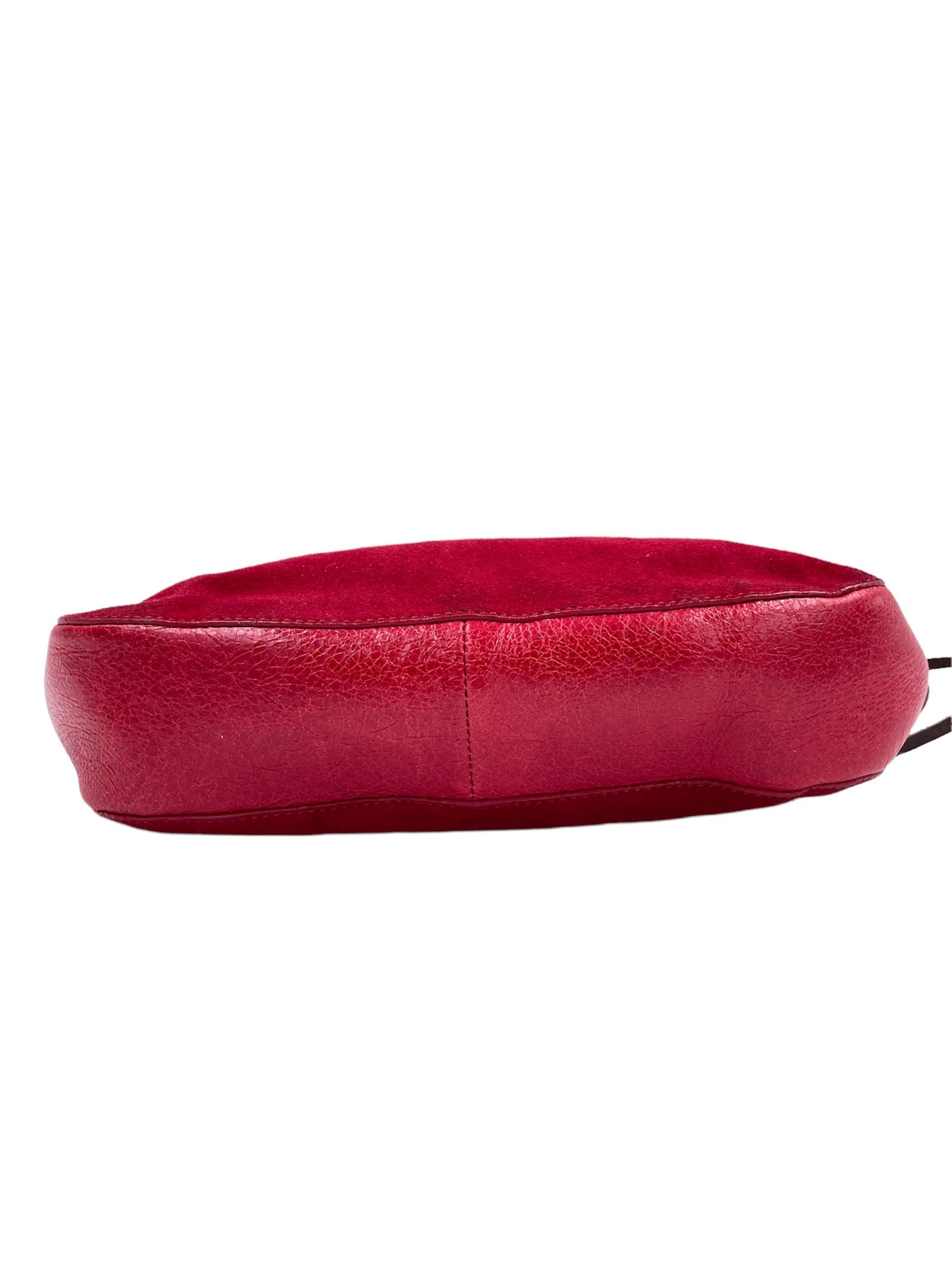 D&G Red Leather and Suede Purse - The Kit Vintage