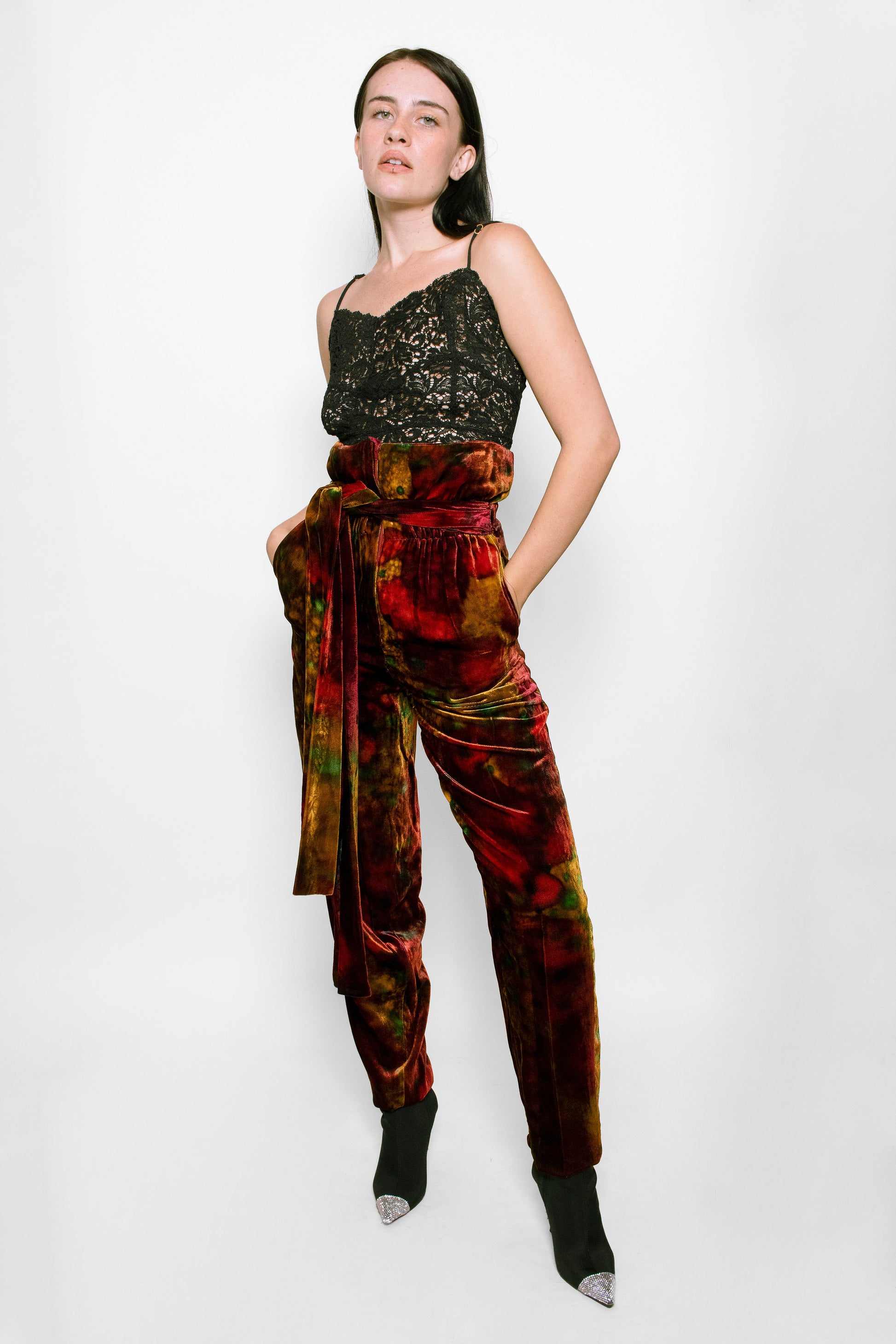Dolce & Gabbana Tie Dye Velvet Pants - The Kit Vintage