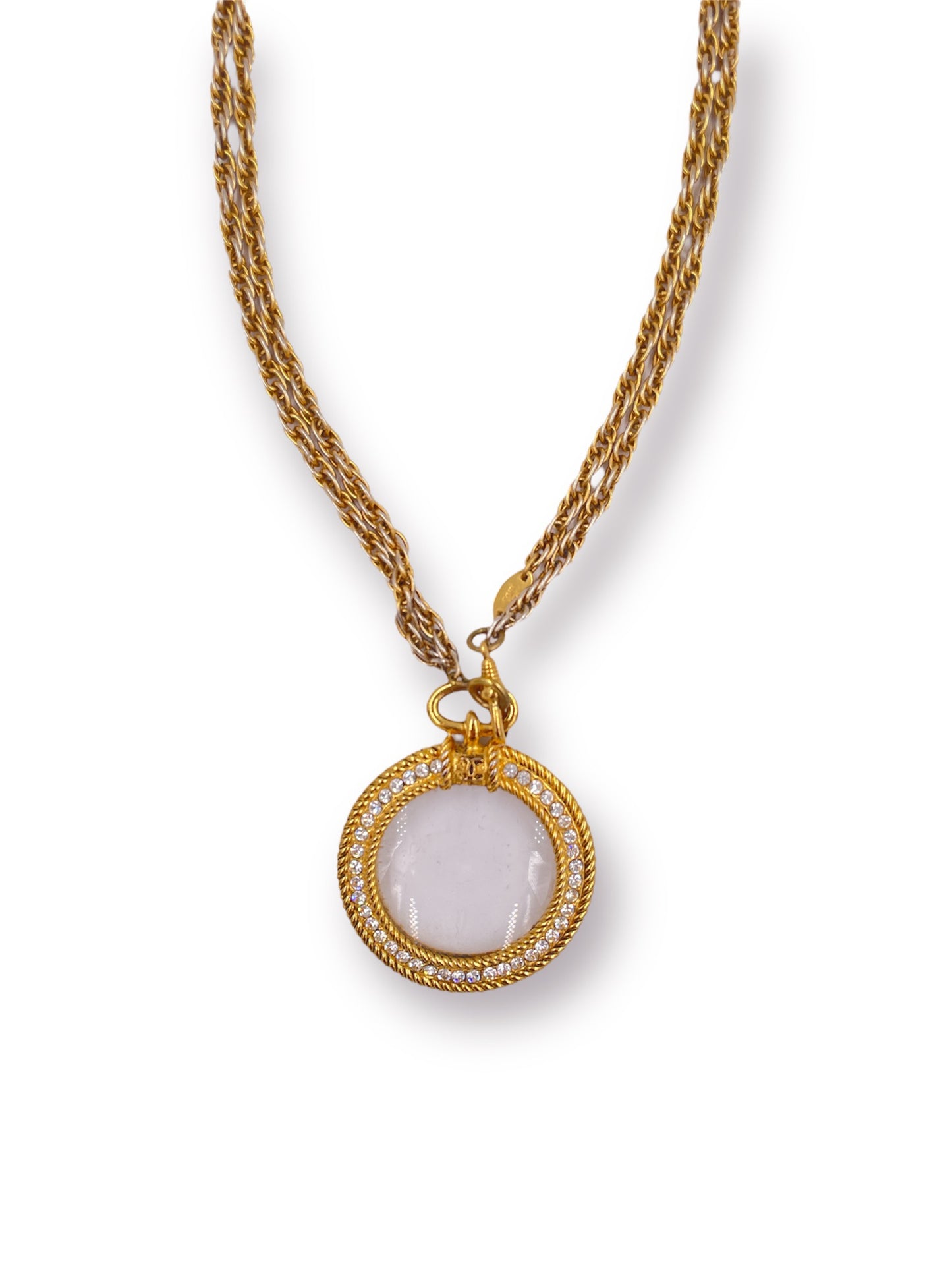 Chanel 1984 Magnifying glass necklace - The Kit Vintage