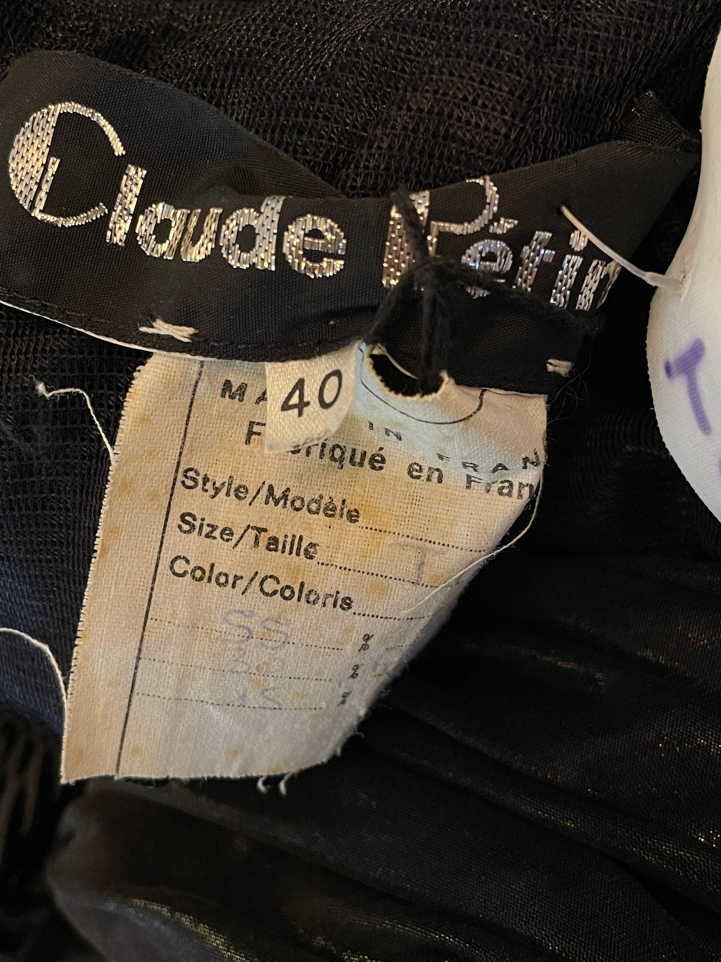Claude Petin Strapless Metallic Rusched Gown
