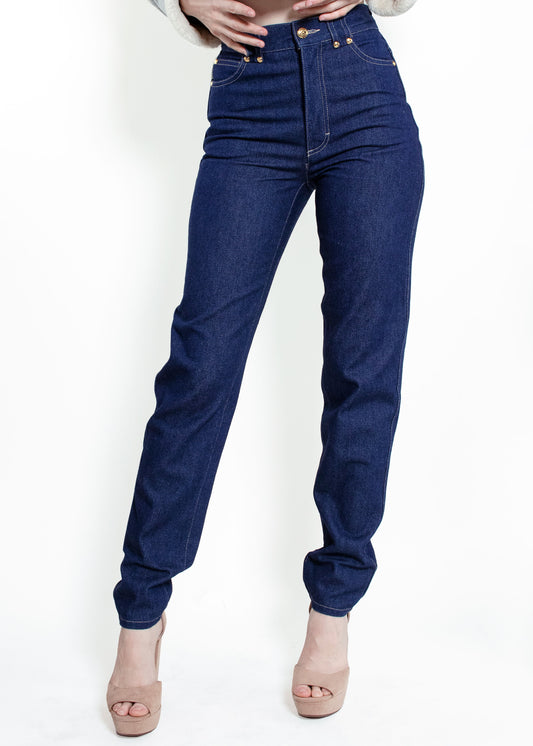 Escada Dark Denim Pants - The Kit Vintage