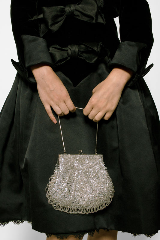 Oscar De La Renta Black Bow Cocktail Dress - The Kit Vintage