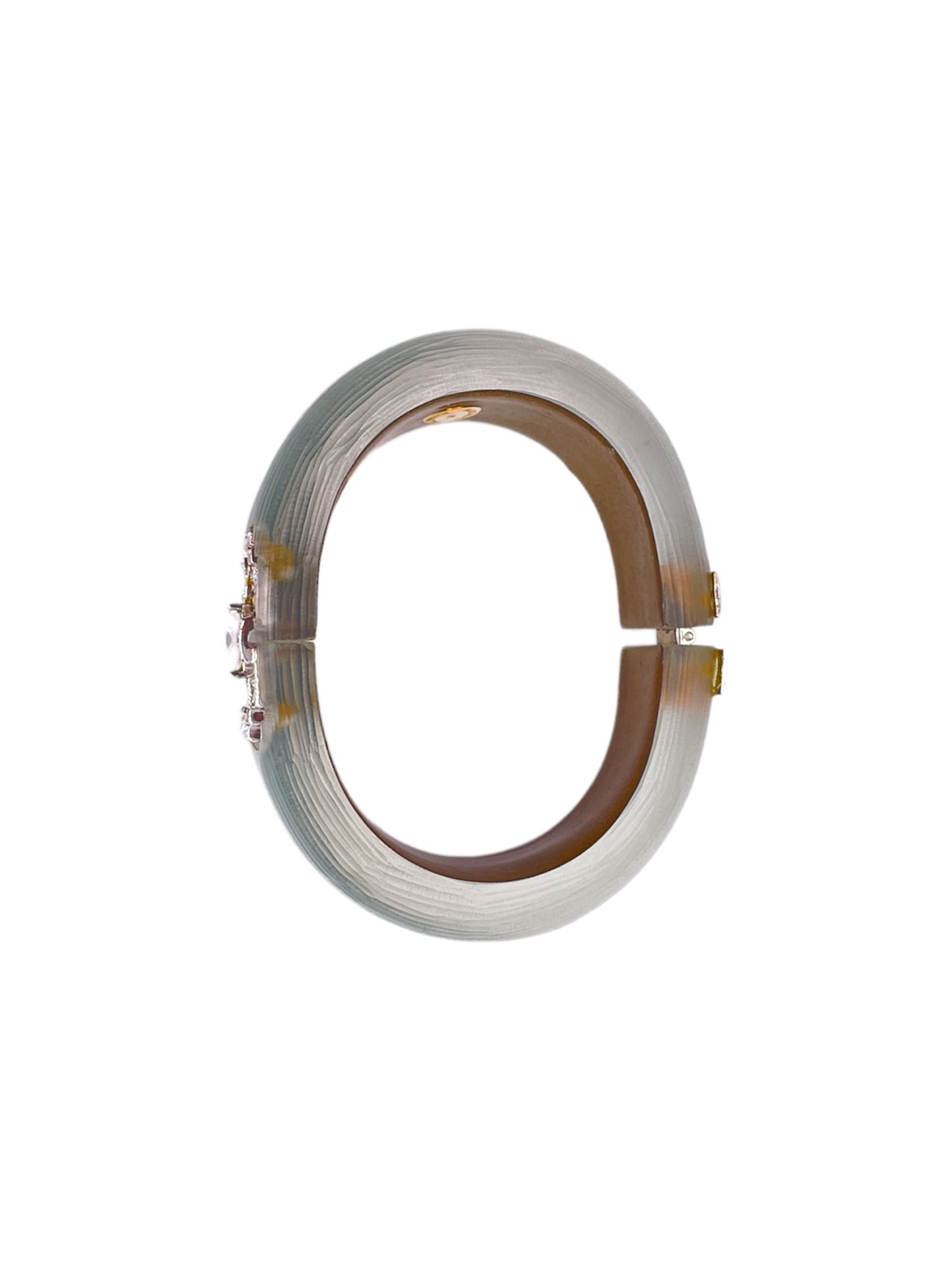 Alexis Bittar Sky Blue Deco Style Bangle - The Kit Vintage
