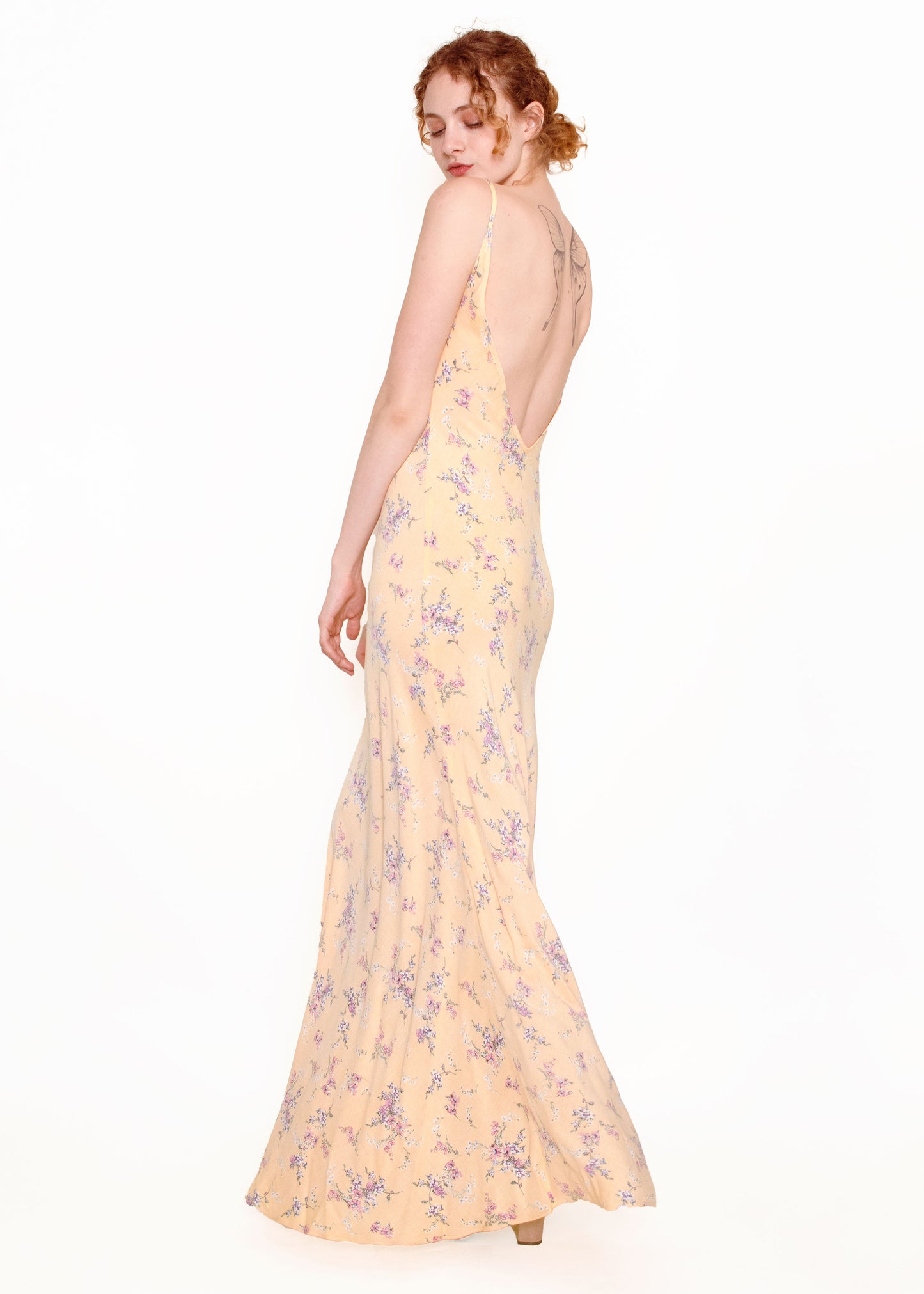 Jane Booke Yellow Flower Slip Dress