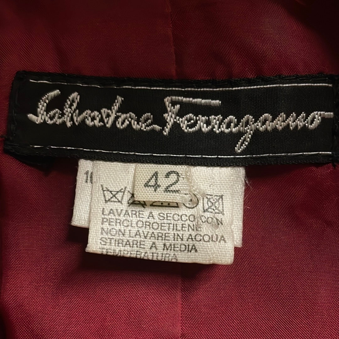 Salvatore Ferragamo 3-Piece Red Plaid Suit - The Kit Vintage