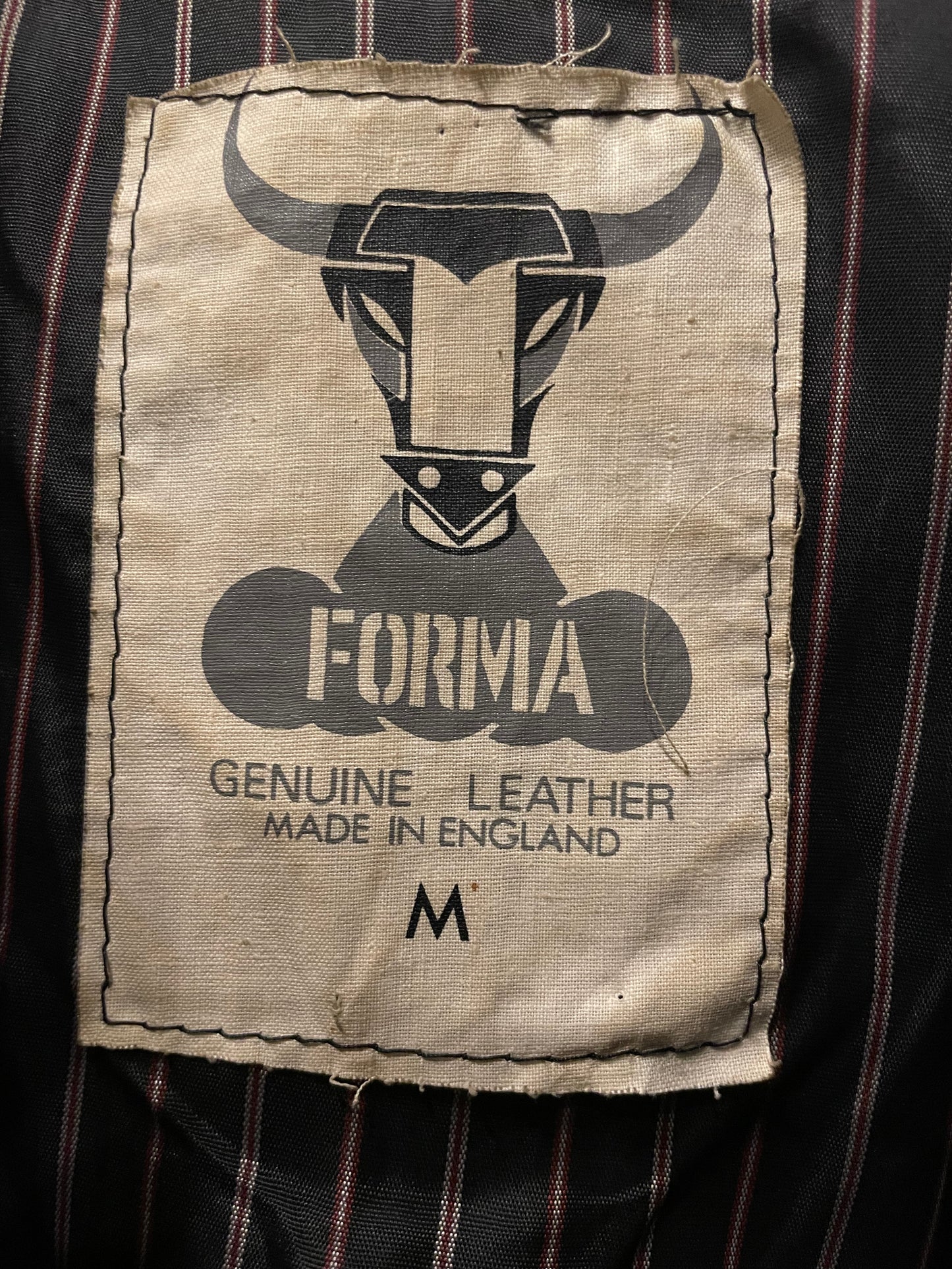 Forma Black with Silver 80's Leather jacket - The Kit Vintage