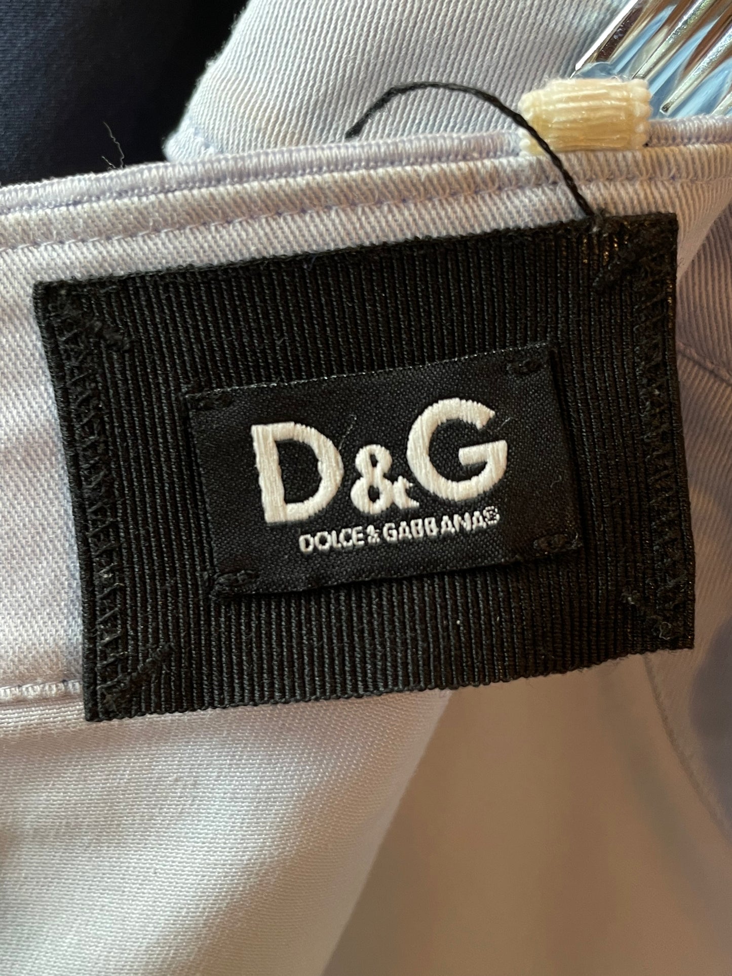 D&G Sky Blue Strapless Dress