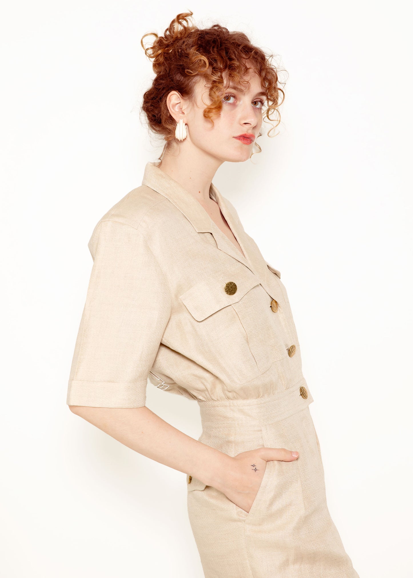 Escada Linen Jumpsuit