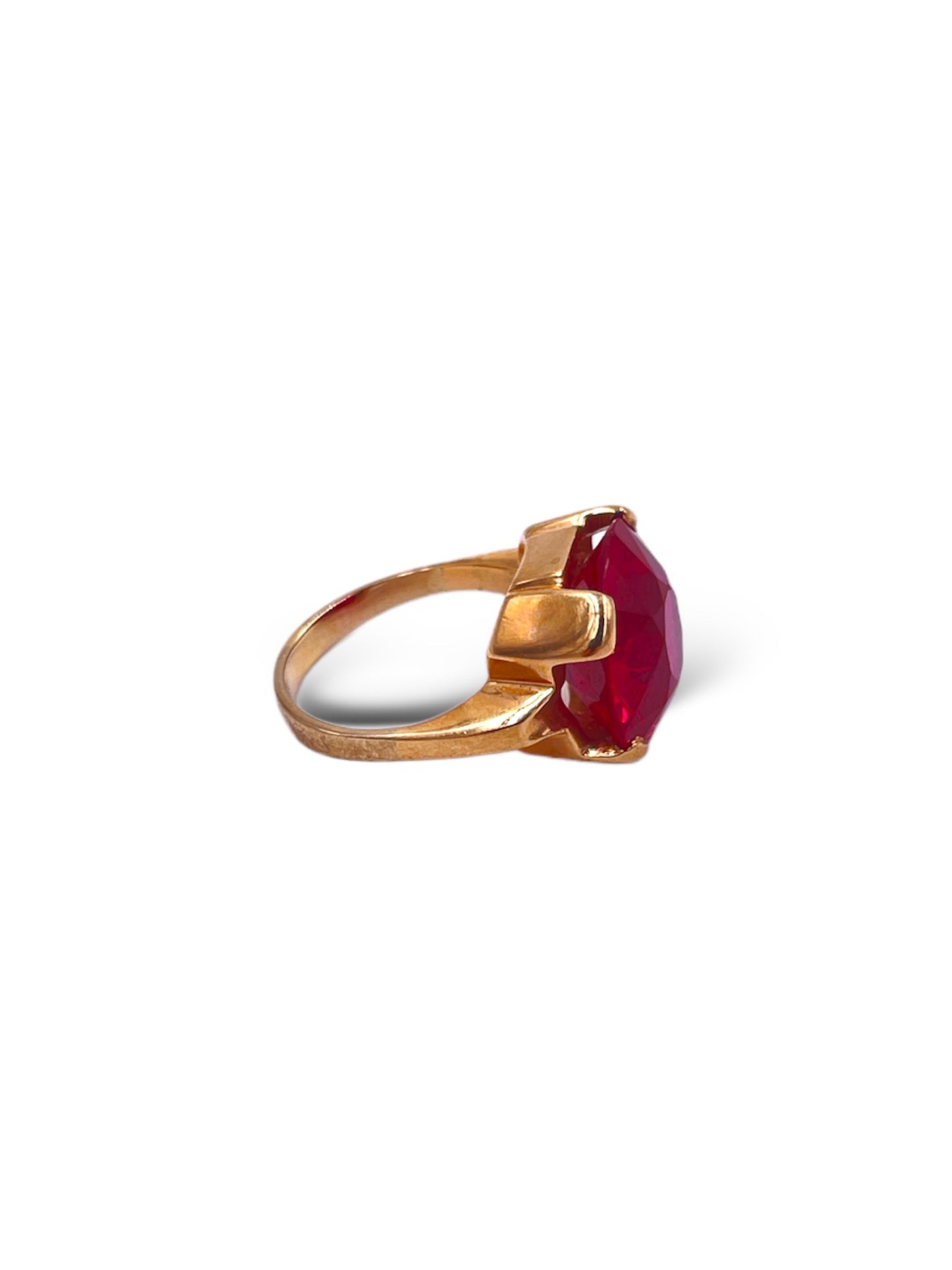 Ruby Cocktail Ring - The Kit Vintage