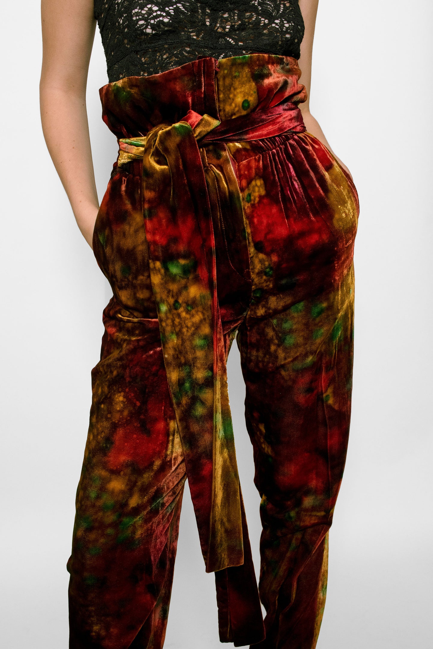 Dolce & Gabbana Tie Dye Velvet Pants - The Kit Vintage