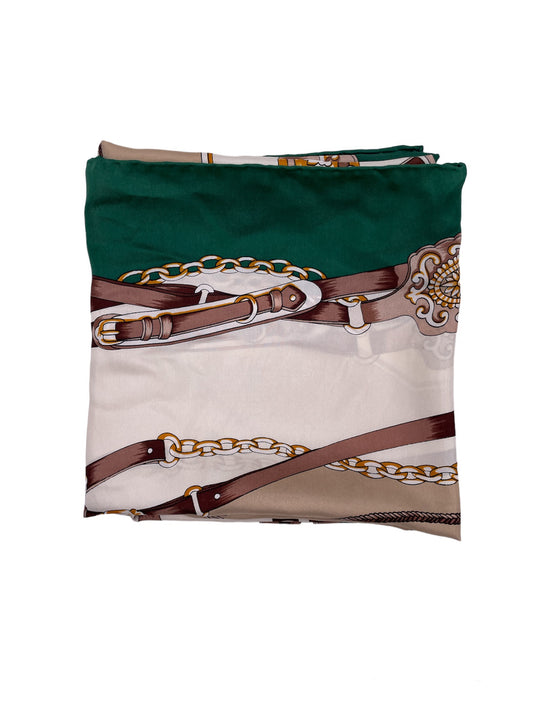 Green Belt Buckle Scarf