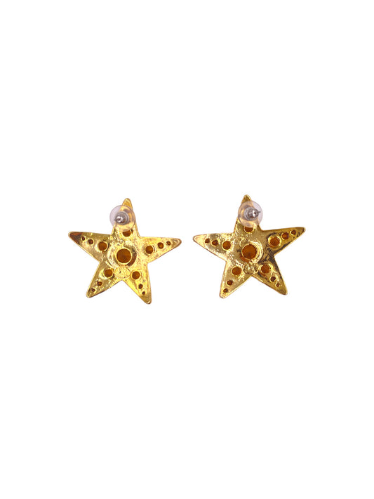 Star Large Crystal Earrings - The Kit Vintage