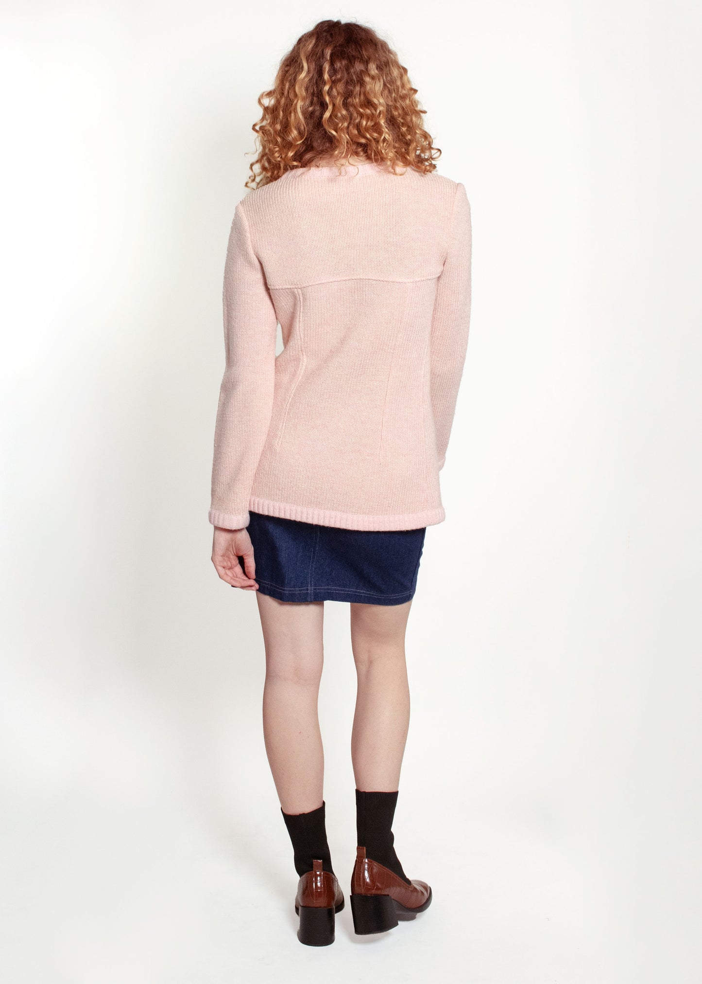 Courreges Pale Pink Sweater - The Kit Vintage