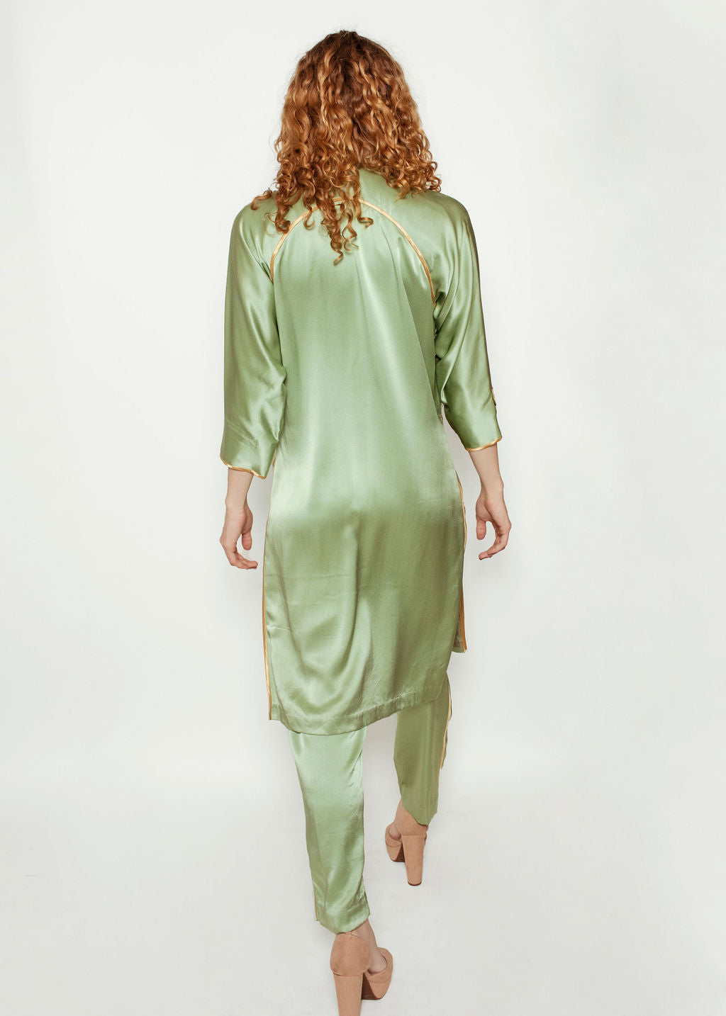 London Silk Chinoiserie pant set - The Kit Vintage