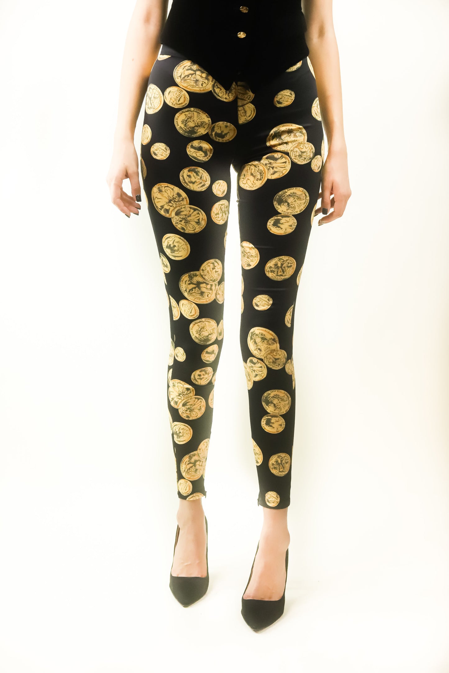 D&G Satin Coin Print Pants