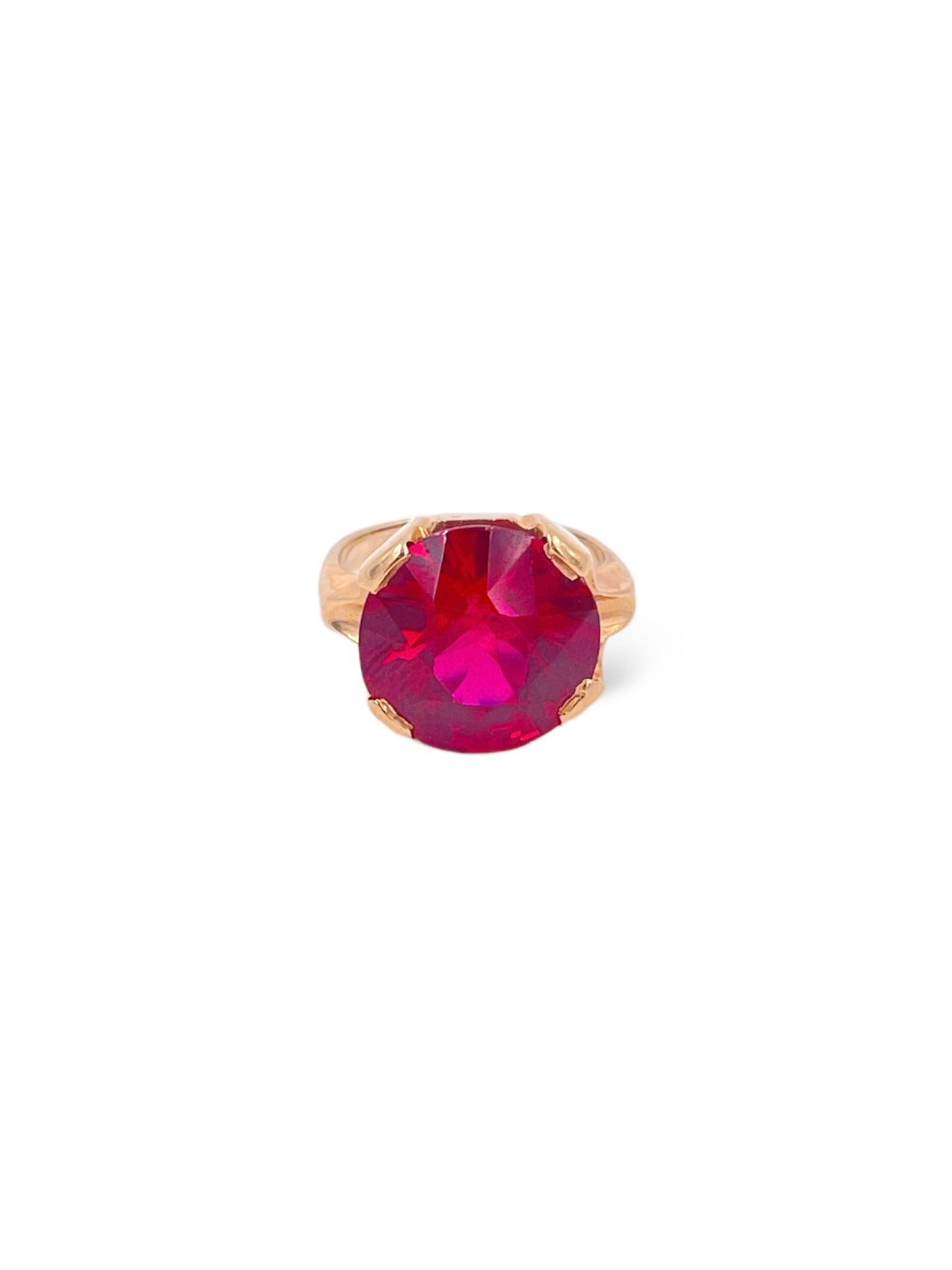 Ruby Cocktail Ring - The Kit Vintage