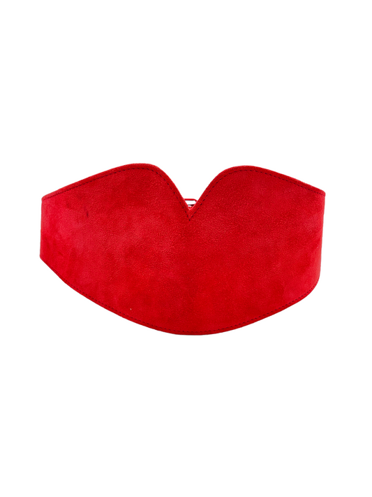 Sonia Rykiel Red Suede Lips Belt - The Kit Vintage