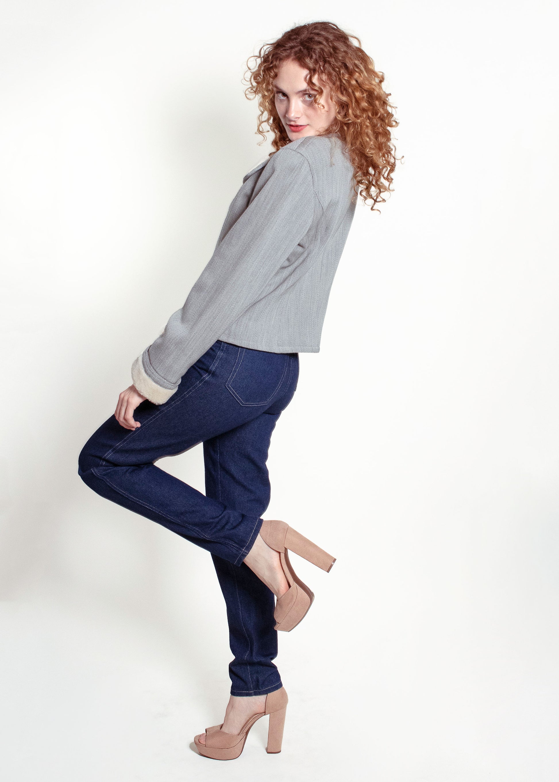 Escada Dark Denim Pants - The Kit Vintage