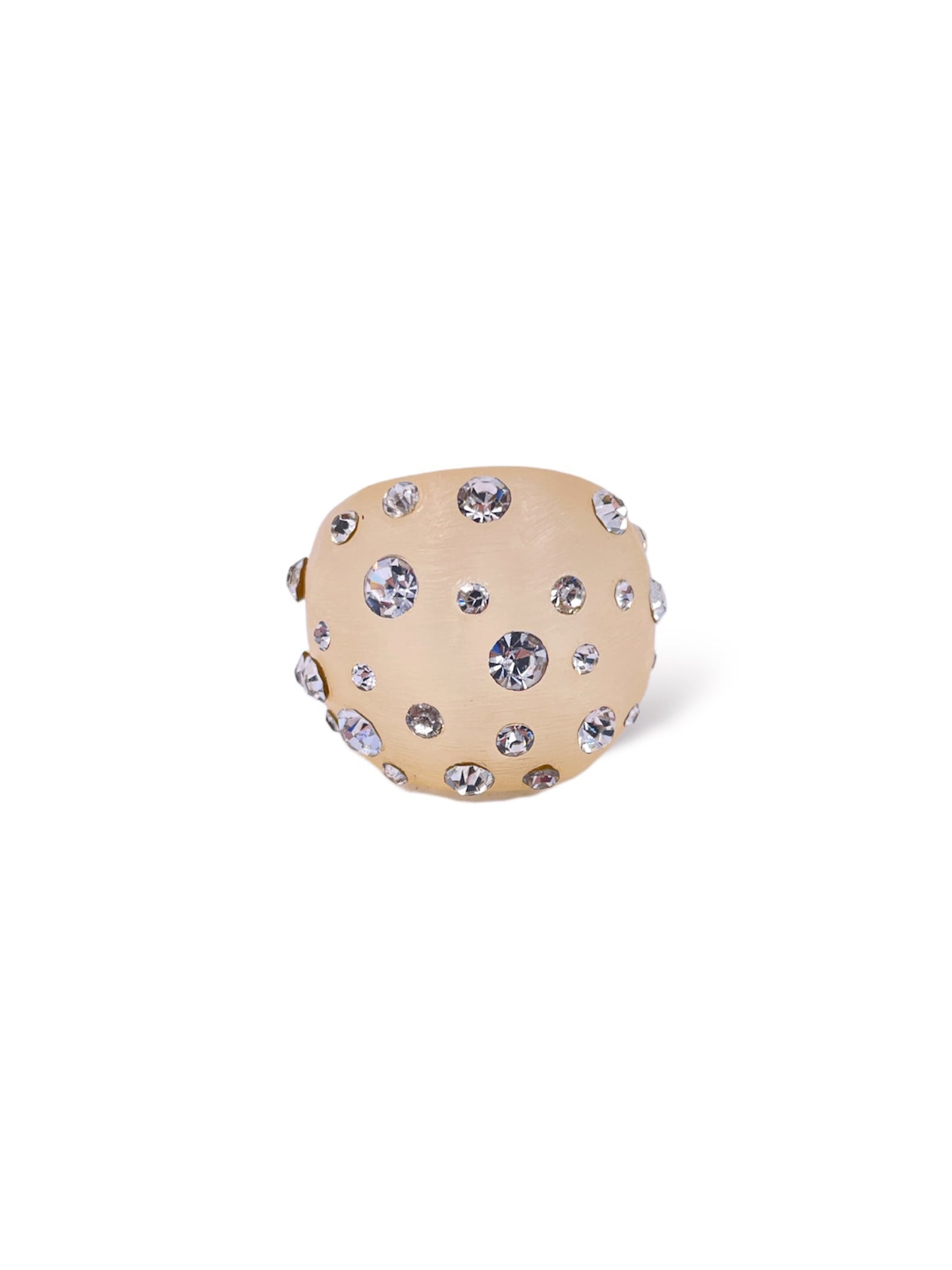 Lucite Crystal Ring