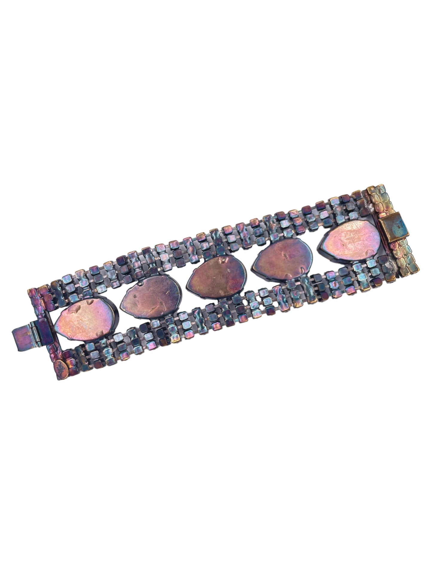 Vintage "The Show Must Go On Sapphire Wide Bracelet - The Kit Vintage