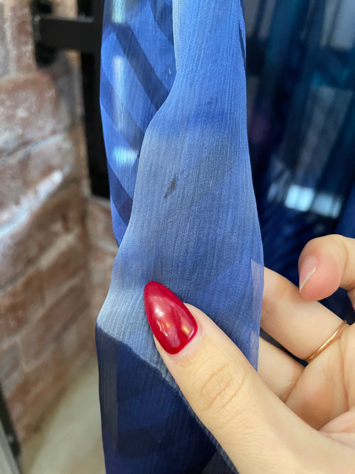 Silk Printed Dress with Floral Collar Ornamentation