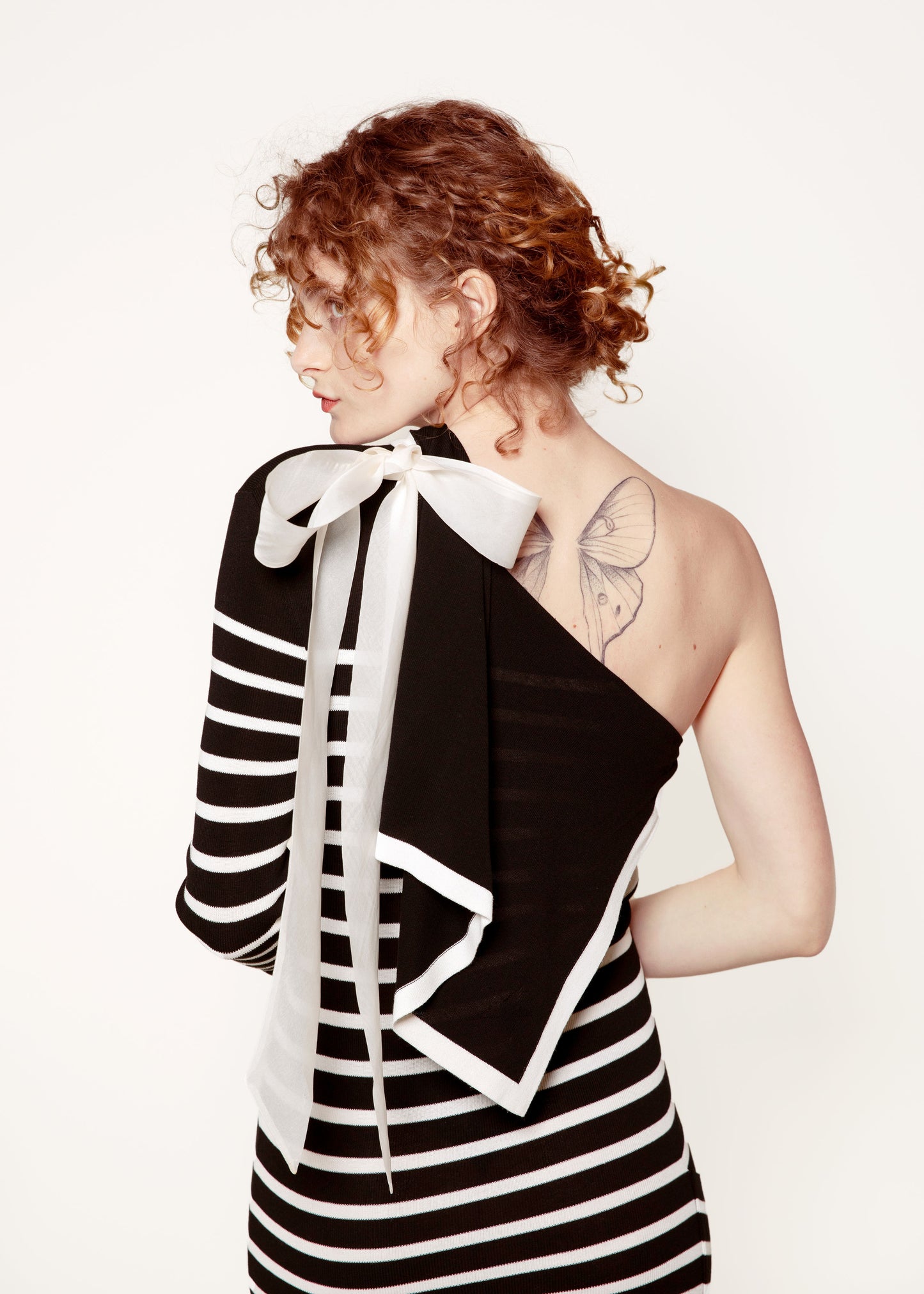 Striped Assymetrical Dress