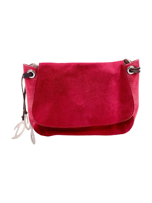 D&G Red Leather and Suede Purse - The Kit Vintage