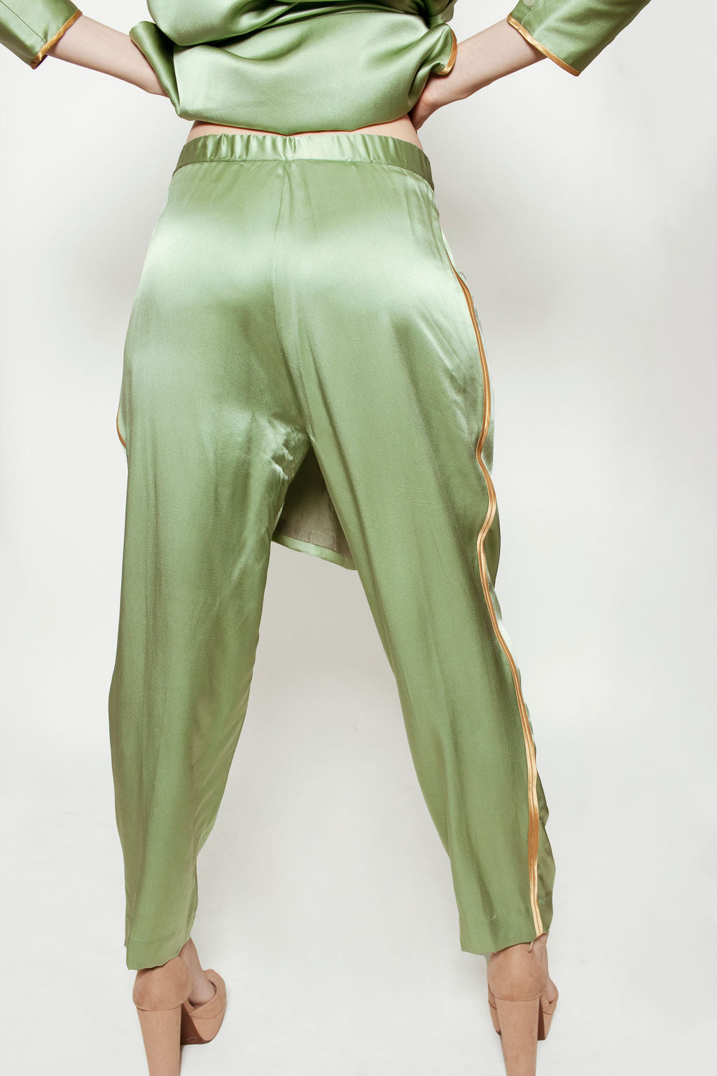 London Silk Chinoiserie pant set - The Kit Vintage
