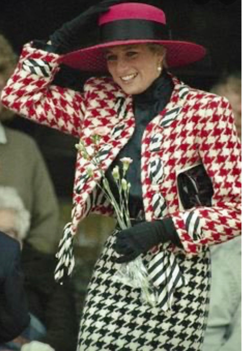 Moschino Houndstooth Skirt Suit - The Kit Vintage