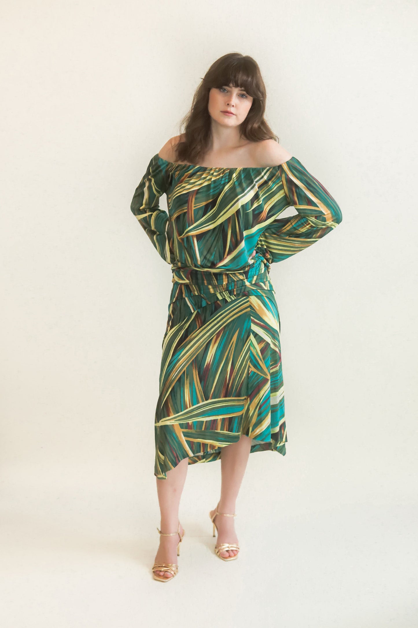 Kenzo Jersey Jungle Print Skirt Set - The Kit Vintage
