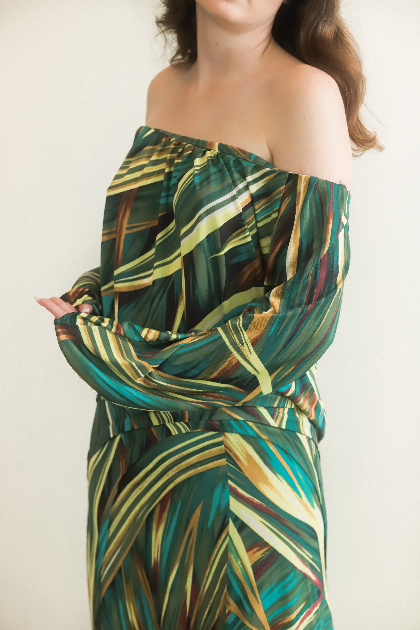 Kenzo Jersey Jungle Print Skirt Set - The Kit Vintage