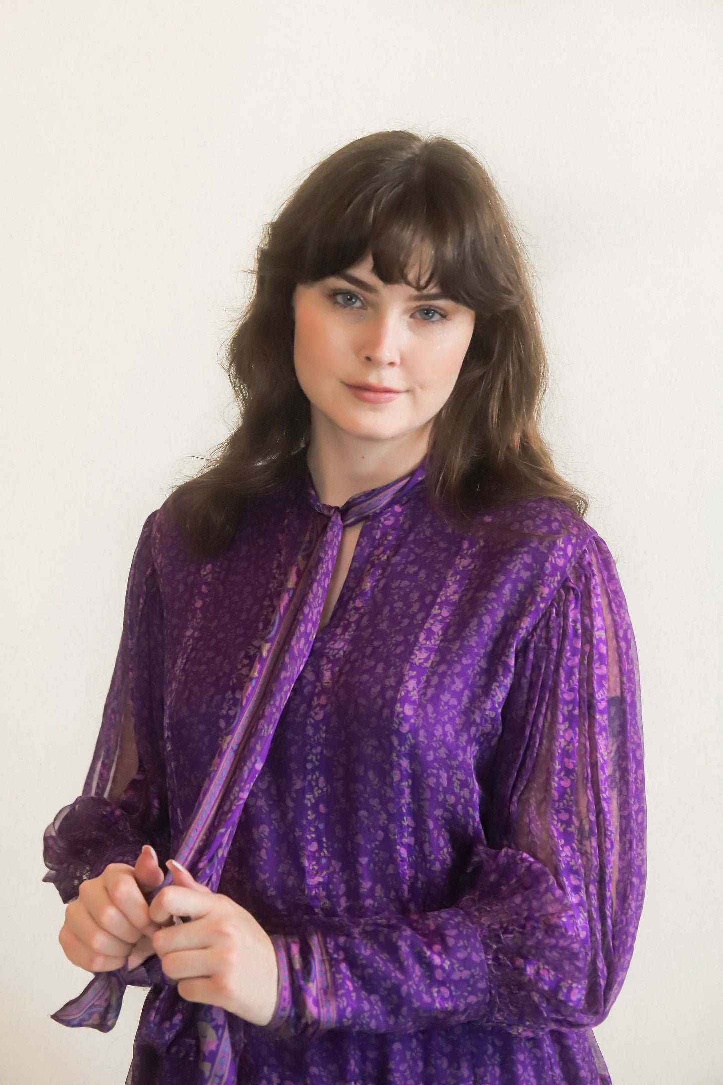 Judith Ann Silk Belted Dress