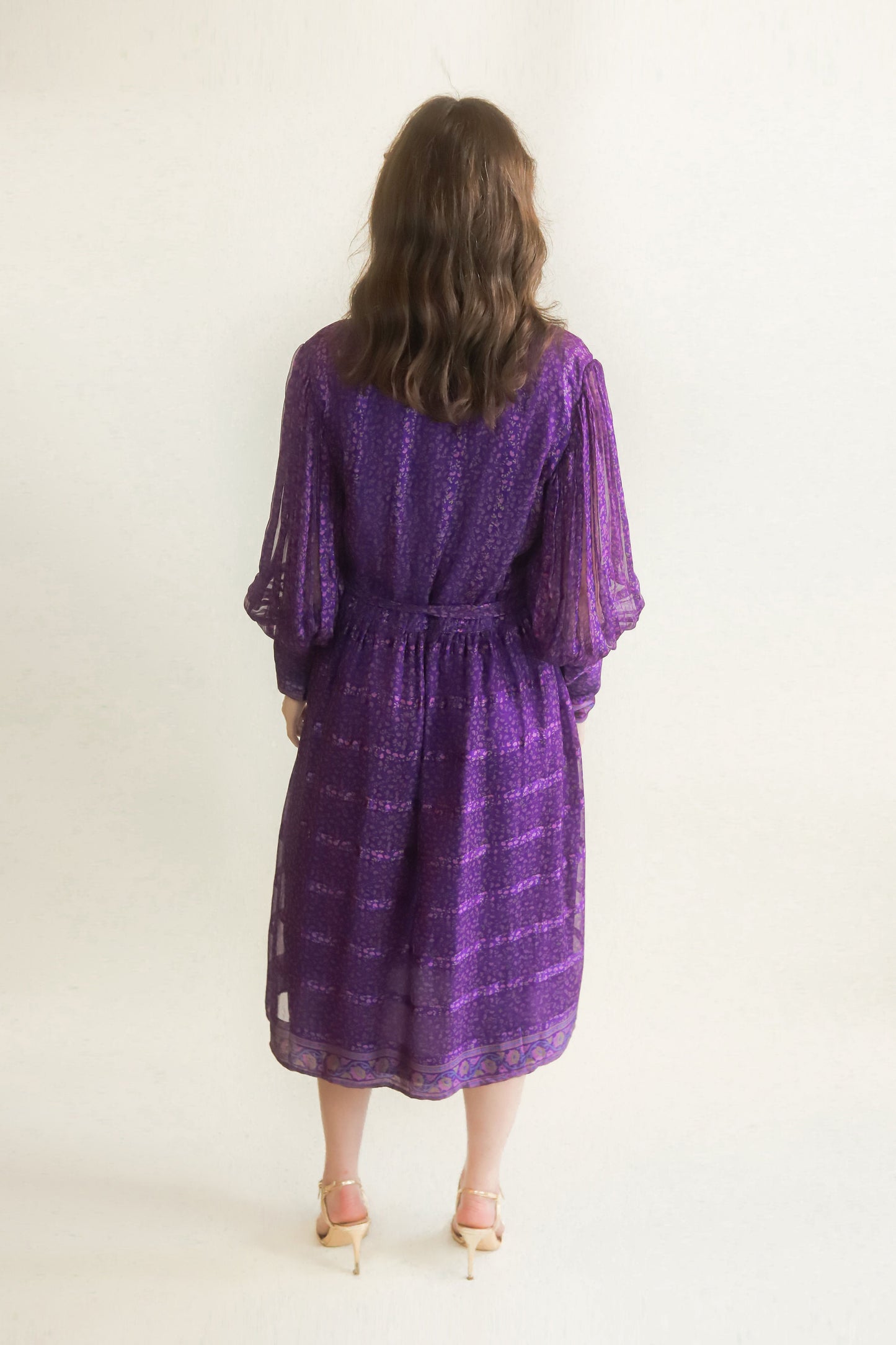 Judith Ann Silk Belted Dress