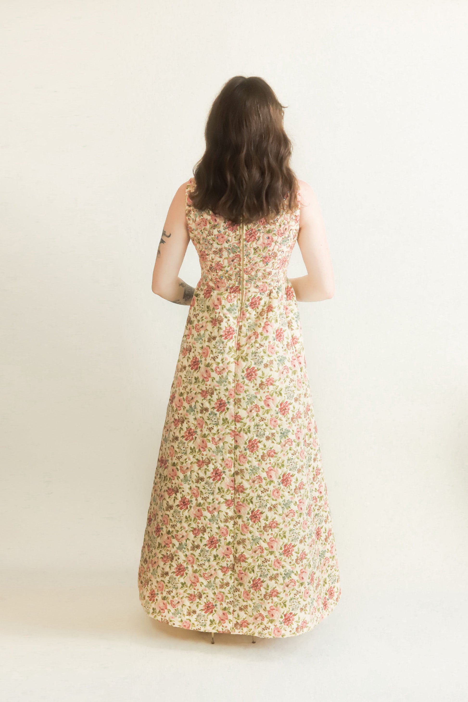 The Engle Shop Floral Quilted Dress - The Kit Vintage
