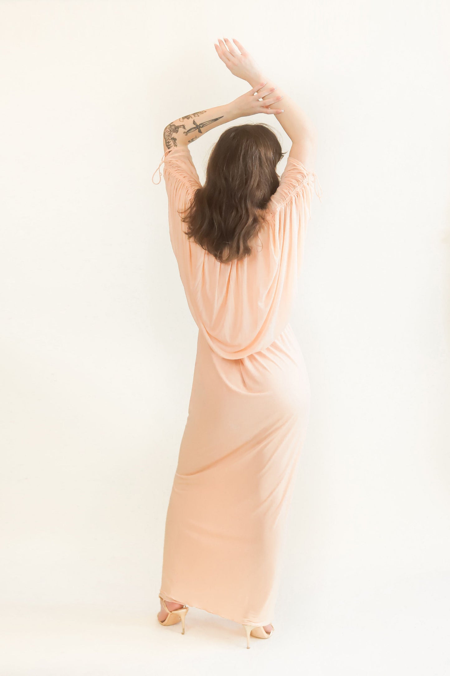 Halston Rose Colored I.Magnin Dress - The Kit Vintage