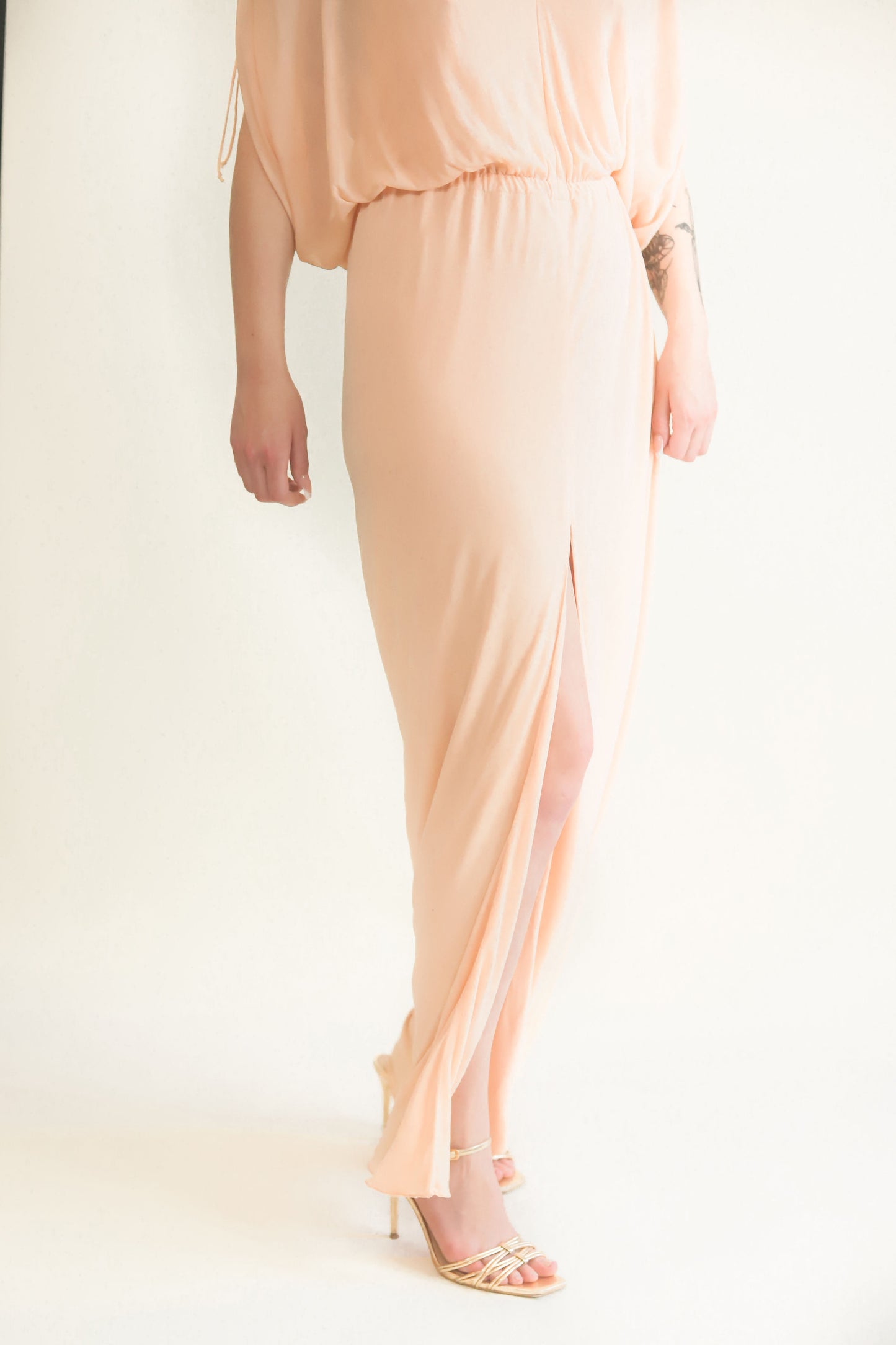 Halston Rose Colored I.Magnin Dress - The Kit Vintage