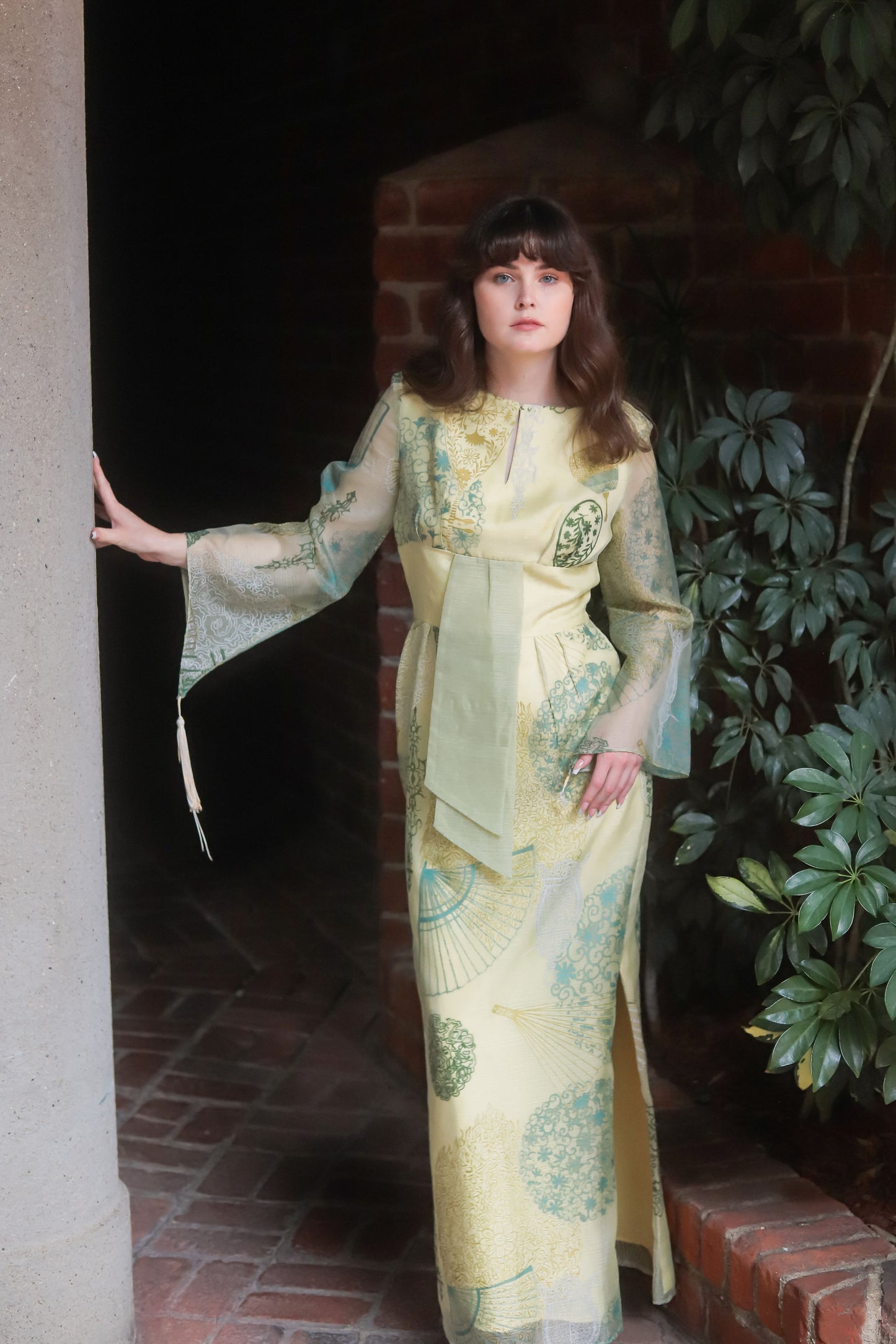 Alfred Shaheen 1960's Tassel Sleeve Dress - The Kit Vintage