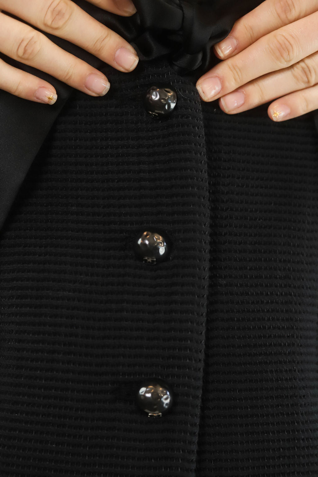 Spring 2012 Chanel Black White Collar Sating Bow Dress - The Kit Vintage